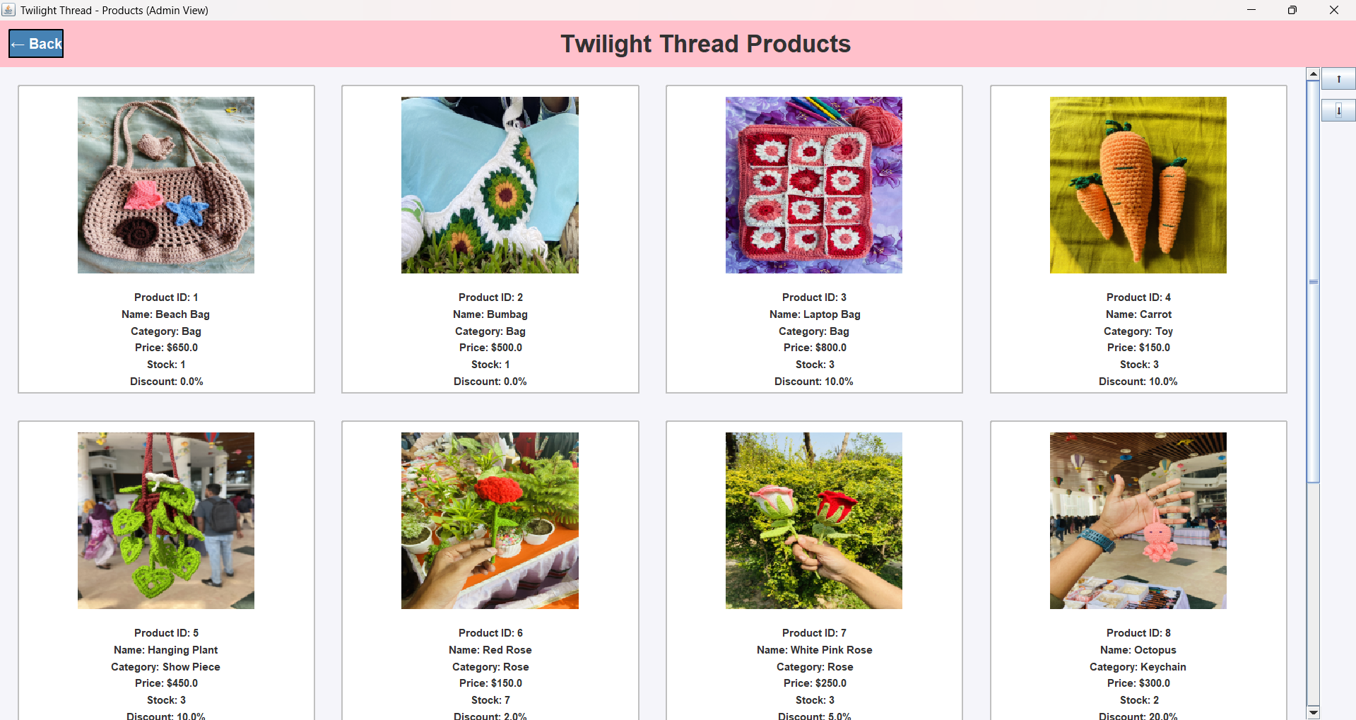 Twilight Thread Business Application(Java)